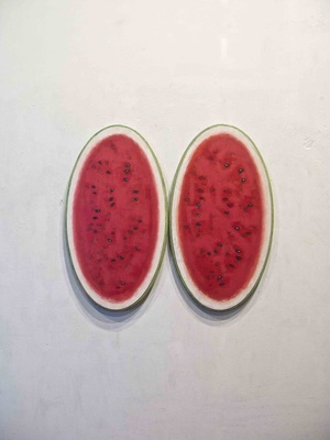 rick arnitz painting img of Sliced Watermelon